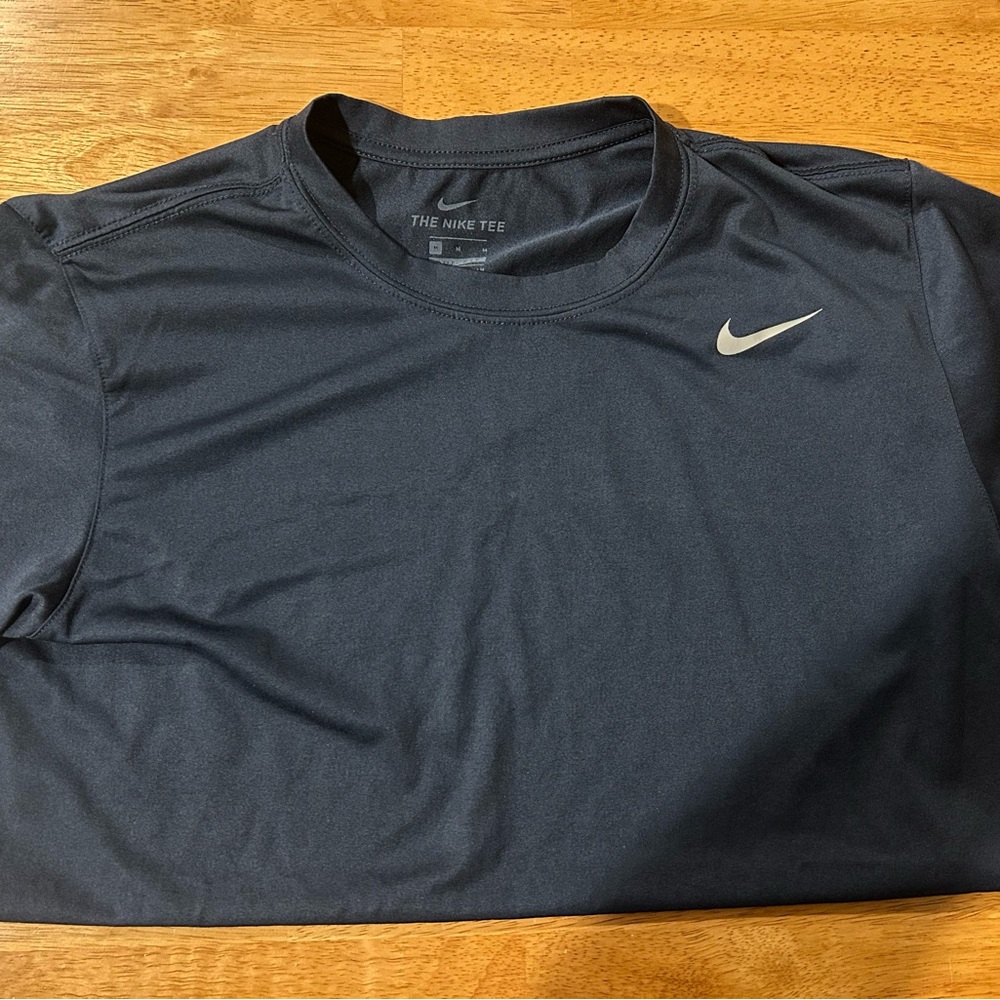Nike Dark Gray Tee with Silver Swoosh